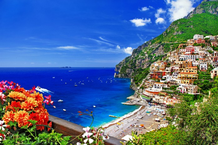 Amalfi coast italy night panorama beautiful seaside very italia traveldigg la